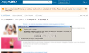 Daily Motion hacked, Users redirected to Malicious page