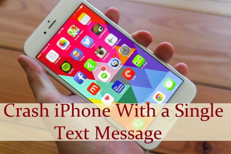 Crash iPhone with a Single text Message